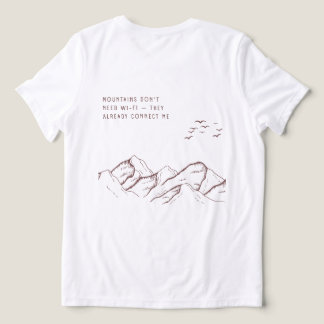 Camiseta Triblenda Desconectado en las Montañas – Desintoxicación Dig