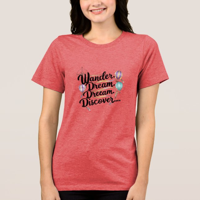 Camiseta Triblenda Descubrimiento del sueño de Wander (Anverso)
