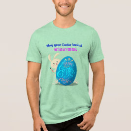 Camiseta Triblenda Deseo de Pascua para huevos reales pastel verde cl