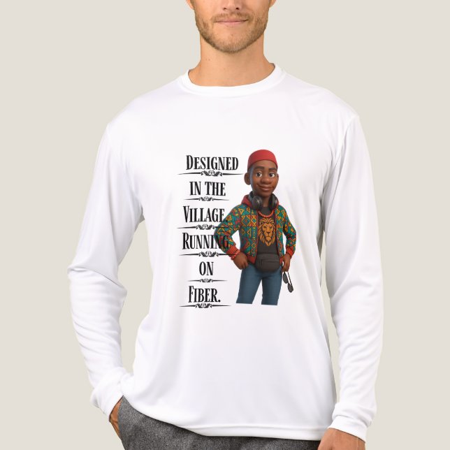 Camiseta Triblenda Designed In The Village,Pixarstyle 3D (Anverso )