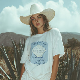 Camiseta Triblenda Despedida de soltera de conchas marinas y campanas