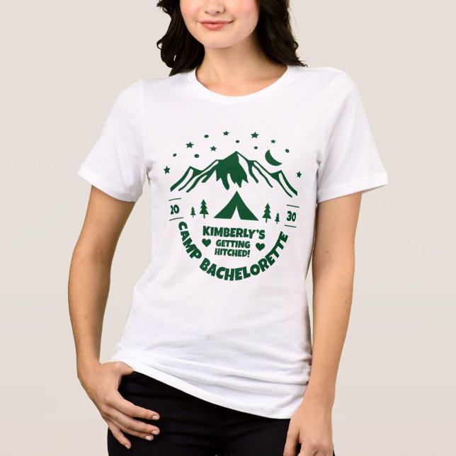 Camiseta Triblenda Despedida de soltera en campamento (Anverso)
