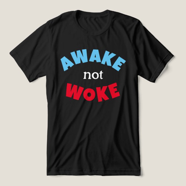 Camiseta Triblenda Despierta No Despertó Libertad De Expresión Azul R (Diseño delantero )
