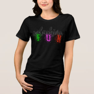 Camiseta Triblenda Desplome Diversión Cortar Cotizaciones Coloridas