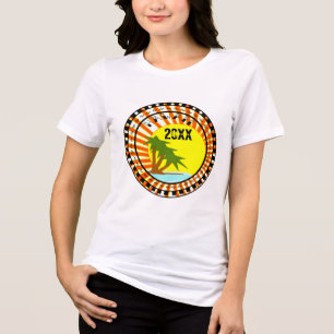 Camiseta Triblenda Destino de vacaciones en Hawái con año