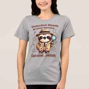 Camiseta Triblenda "Detective Perezoso" Agencia de Detectives Perezos