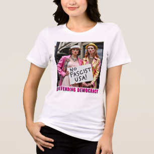 Camiseta Triblenda Detener el fascismo para defender la democracia