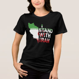Camiseta Triblenda Detener la guerra / Yo apoyo a Irán, la guerra de