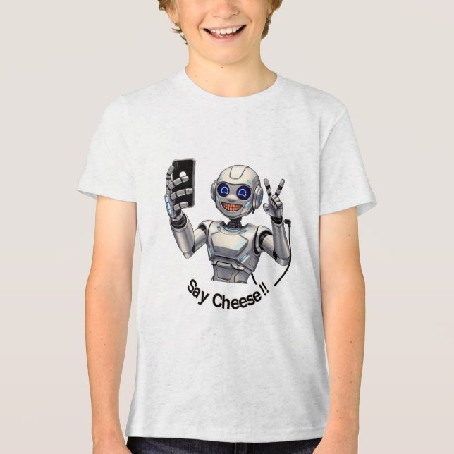 Camiseta Triblenda ¡Di queso! (Anverso)