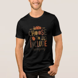 Camiseta Triblenda Día de Acción de Gracias con tema de calabaza: eli