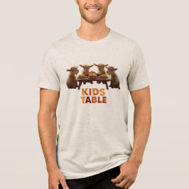 Camiseta Triblenda Día de Acción de Gracias: Mesa de los Niños