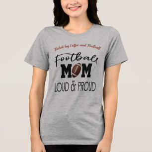 Camiseta Triblenda Día de Juego Orgullosa Mamá de Fútbol