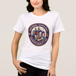 Camiseta Triblenda Día de la Igualdad de la Mujer, Antorcha de la Lib