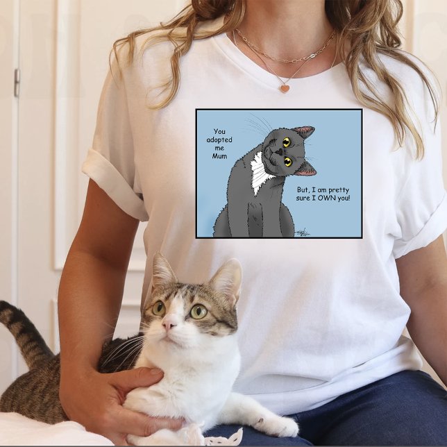 Camiseta Triblenda Día de la madre, adopción de Mamá de gato (Subido por el creador)