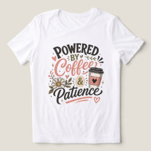 Camiseta Triblenda Día de la Madre Café Mamá Impulsada por la Pacienc