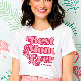 Camiseta Triblenda Día de la Madre personalizado de la mejor mamá de