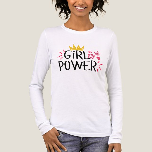 Camiseta Triblenda Día de la Mujer Poder Femenino (Anverso)