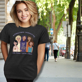 Camiseta Triblenda Día de la Mujer | Retratos de Mujeres Oscuro