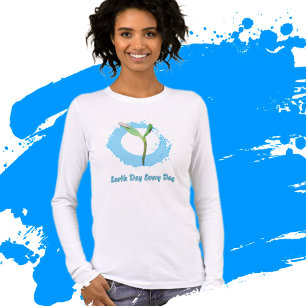 Camiseta Triblenda Día de la Tierra Todos los Días Conciencia Ambient