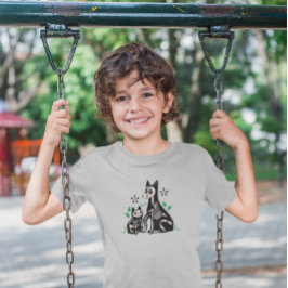 Camiseta Triblenda Día de los Muertos Cat & Dog Skeleton