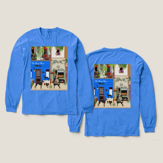 Camiseta Triblenda Día de salida de sabuesos V2 (Diseño frontal y trasero)