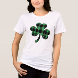 Camiseta Triblenda Día de San Patricio - Buffalo Plaid Shamrock