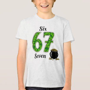 Camiseta Triblenda Día de San Patricio para niños seis siete