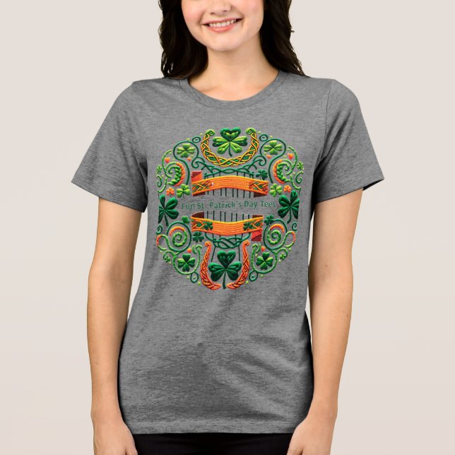CAMISETA TRIBLENDA DÍA DE SAN PATRICK (Anverso)