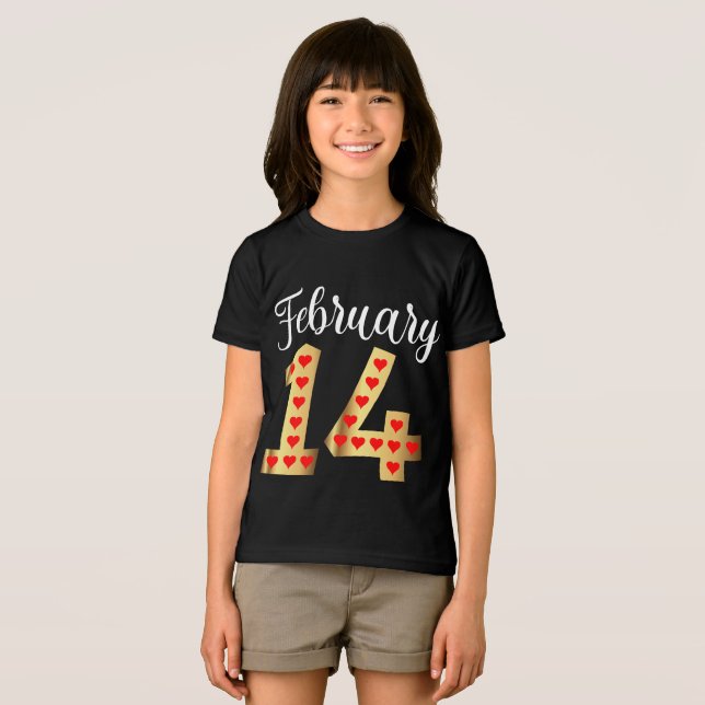 Camiseta Triblenda Día de San Valentín de los niños ( Anverso Completo)