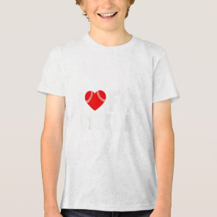 Camiseta Triblenda Día de San Valentín Hippie Groovy Sonríe Face Chec