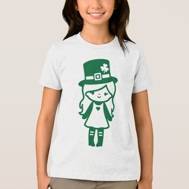Camiseta Triblenda Día del Chica San Patricio (Anverso)