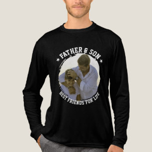 Camiseta Triblenda Día del Padre e Hijo Personalizado Foto Mejor Amig