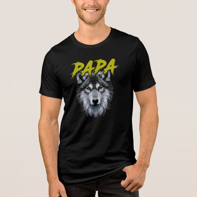 Camiseta Triblenda Día del Padre Papá Cute Cumpleaños (Anverso)