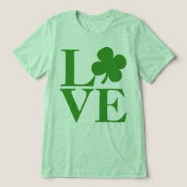 Camiseta Triblenda Día del Shamrock verde bonito
