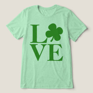 Camiseta Triblenda Día del Shamrock verde bonito