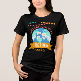 Camiseta Triblenda Día Internacional de la Lengua Materna Oreja Multi