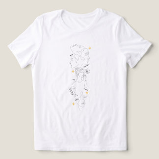 Camiseta Triblenda Día Internacional de la Mujer Arte de Línea Minima
