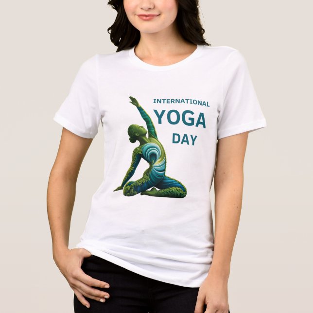 Camiseta Triblenda Día Internacional del Yoga (Anverso)