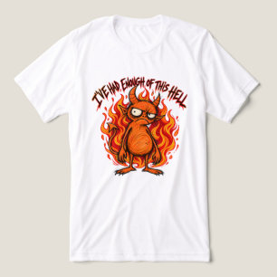 CAMISETA TRIBLENDA DIABLO NARANJA DIABLO DIVERTIDO
