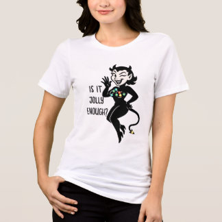 Camiseta Triblenda Diablo "Novia Traviesa" Luces de Navidad