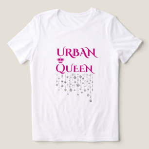 CAMISETA TRIBLENDA DIAMANTE IMPRESO MAGENTA RARO DE MUJER TRI-BLEND