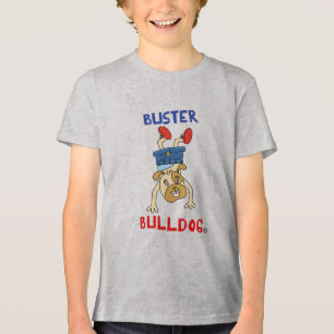 Camiseta Triblenda Dibujo animado de cachorro feliz Amante de perros