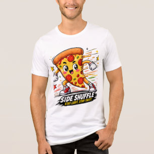 Camiseta Triblenda Dibujo animado divertido de una porción de pizza h