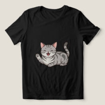 Dibujo de gato atigrado de dibujos animados lindos