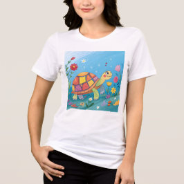 Camiseta Triblenda Dibujo de tortuga bebé