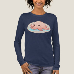 Camiseta Triblenda Dibujo de un bebé pulpo rosa