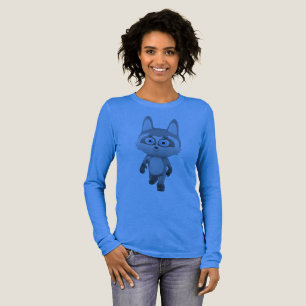 Camiseta Triblenda Dibujo gráfico de mapache 3D lindo personaje de di