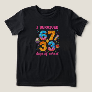 Camiseta Triblenda Dibujo pixelado divertido del día 100 de la escuel