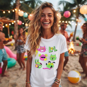 Camiseta Triblenda Dibujos animados divertidos y extravagantes