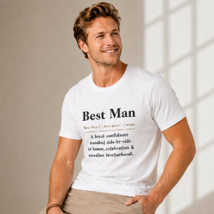 Camiseta Triblenda Diccionario de definición del padrino de boda